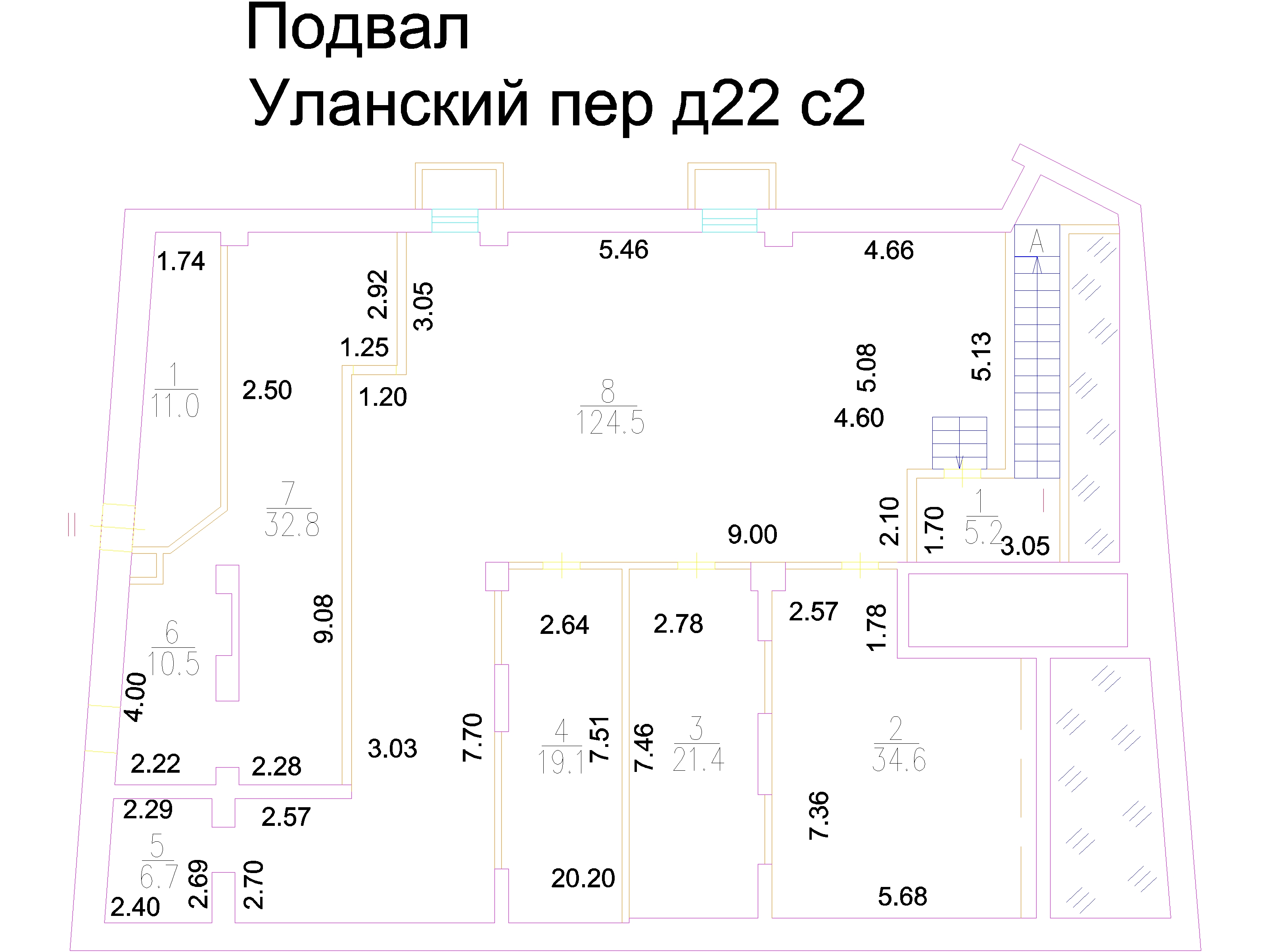 Уланский пер., д. 22, стр. 2 — планировка 2