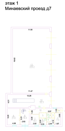Минаевский проезд, 7 — планировка 1